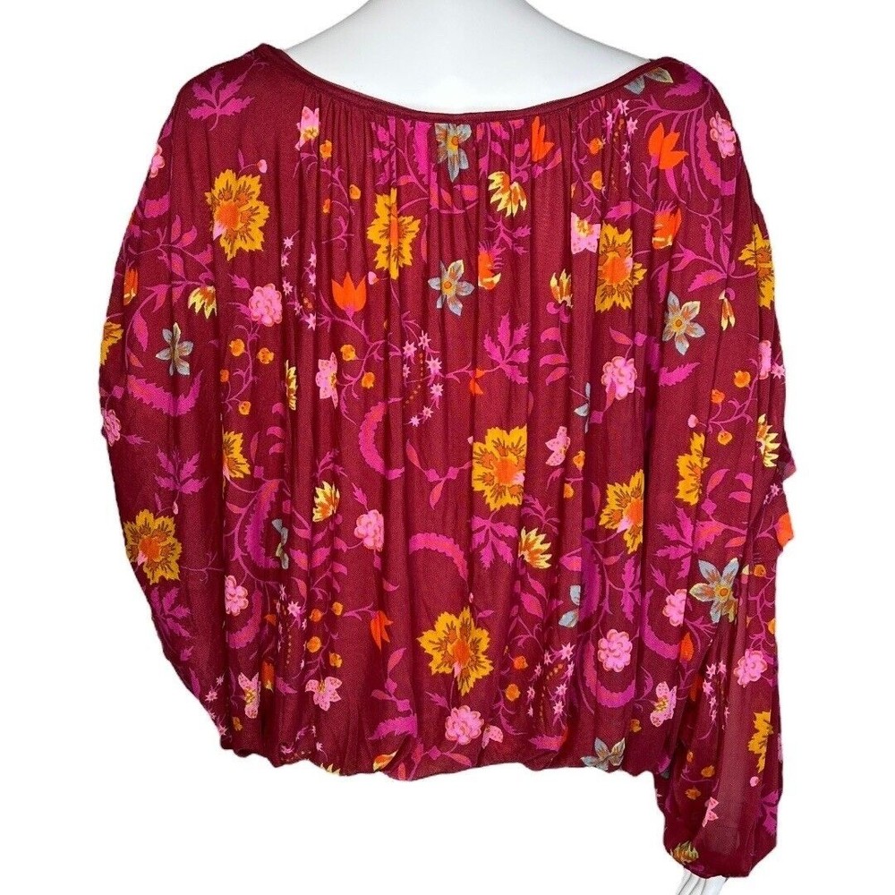 Free People Floral
Wildflower Honey Peasant
Blouse Top Size Medium - Picture 4 of 8
